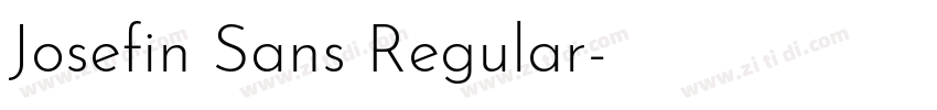 Josefin Sans Regular字体转换